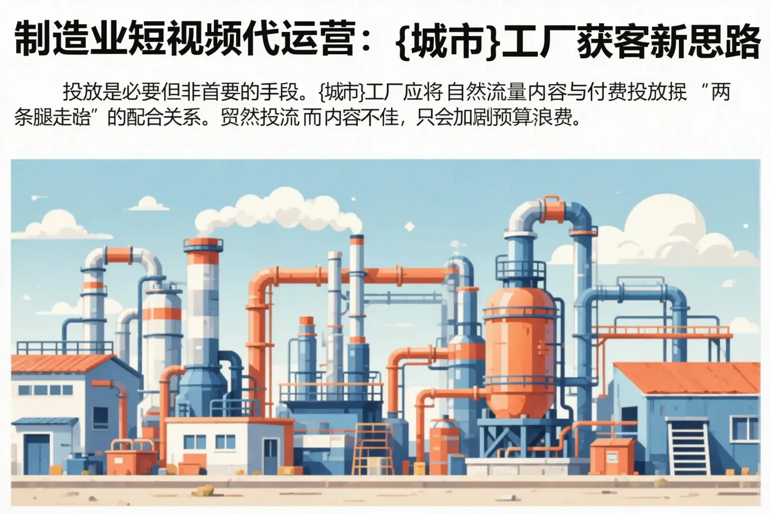 制造业短视频代运营:长海工厂获客新思路